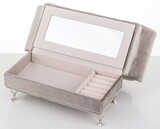 szkatułka / puzderko Florencja Serce Beige, wym.15x25x10cm