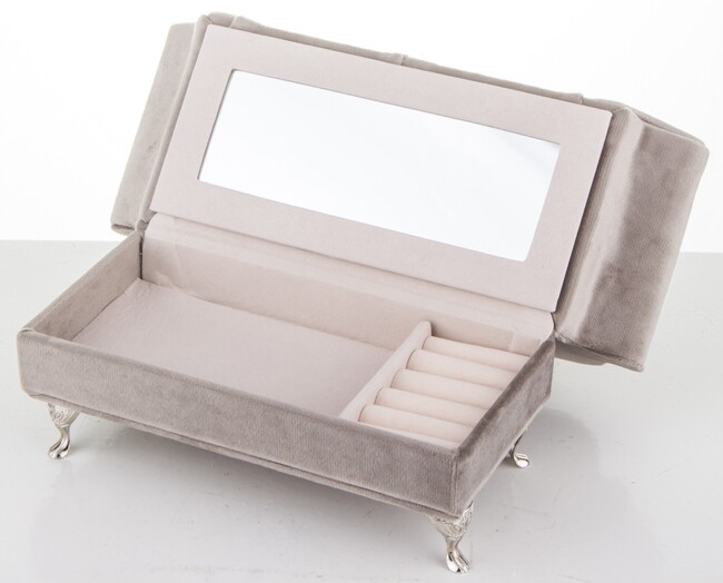 szkatułka / puzderko Florencja Serce Beige, wym.15x25x10cm