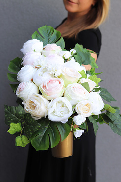 Celestina Deluxe, bukiet nagrobny we wkładzie, wys.56cm 