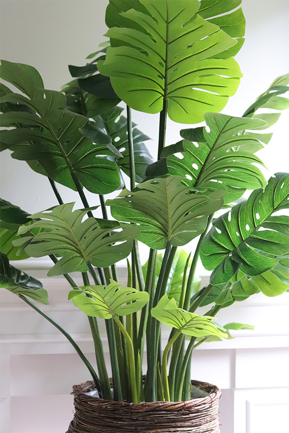 Monstera Basket, sztuczne drzewo w koszu