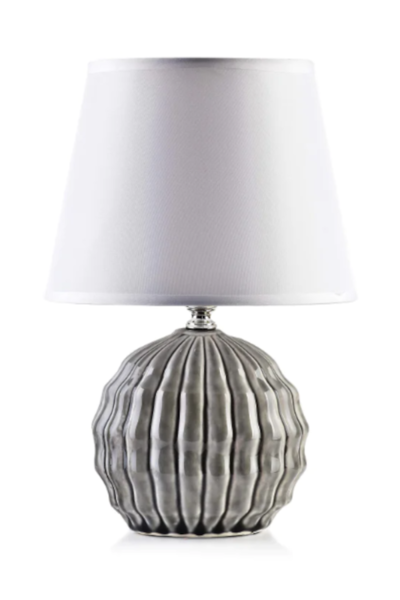  lampa stołowa z ceramiczną podstawą, Letti Grey A, wys.28cm