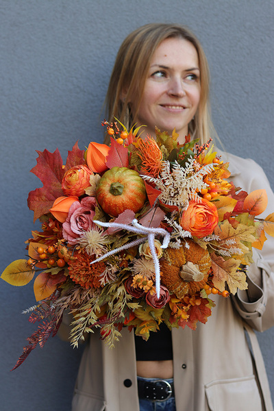 Moko Otonio, welurowy flowerbox jesienny