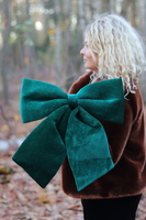 welurowa kokarda pluszowa zawieszka	