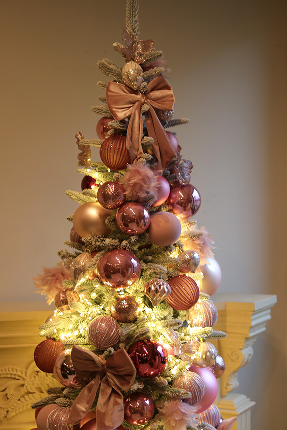 Pink Decoration ChristmasTree, świąteczna choinka LED