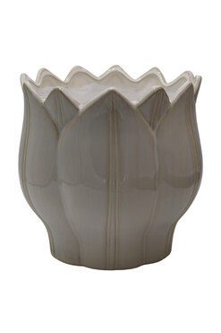 Tulip Vintage, ceramiczna osłonka doniczka A, wym.21x20.5cm