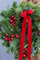 Wigilijna Piosenka, zimowy wianek z jagodami