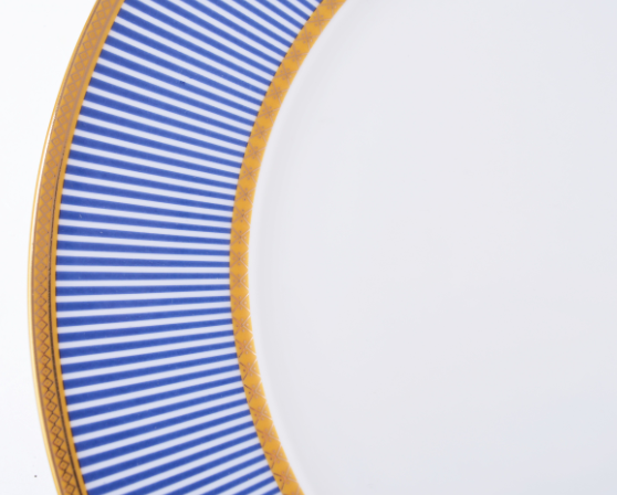  komplet obiadowy dla 6 osób, 30elementów, Delia Gold&Blue