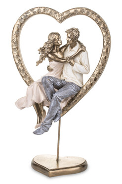 figurka Para Zakochanych w Sercu, wys.28cm 