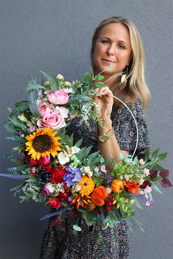 wianek jesienny na obręczy Calina Subtelle, śr.52cm