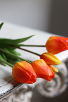 April New, bukiet tulipanów silikonowych Sunset