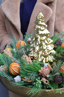 Deluxe Eve, świąteczny stroik zimowy w misie