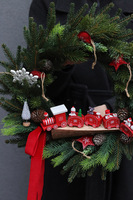 Świąteczny Ekspres, świąteczny wianek z ciuchcią