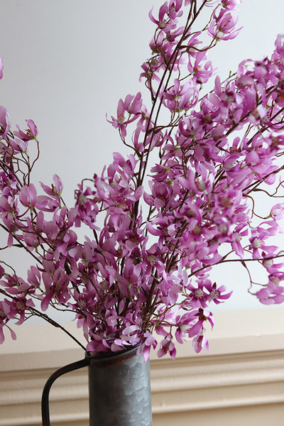 Forsycja Roseum, sztuczny kwiat na gałązce