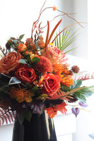 Jesienne Odliczanie, komplet dekoracji nagrobnych, kompozycja w misie + bukiet