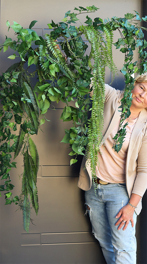 Targowa Green, zielona girlanda dekoracyjna