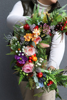 Augustino Refina Garden, jesienny wianek z dyniami