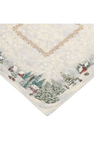 Szaraczki, świąteczny obrus gobelinowy