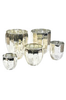 Barok Old 3 lampion srebrny szklany