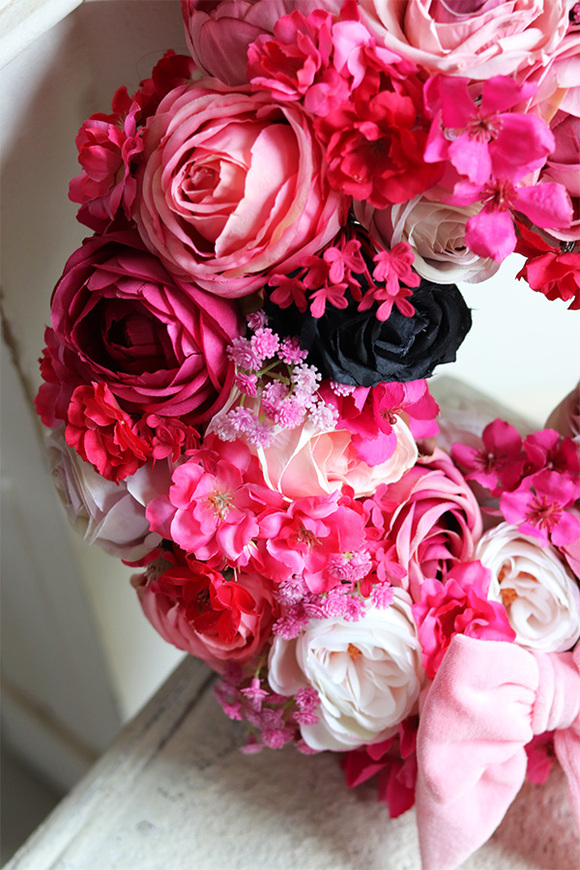 Natalie in Paris 3, wianek na drzwi z kokardą