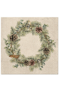 świąteczne serwetki papierowe Girlanda, 33x33cm