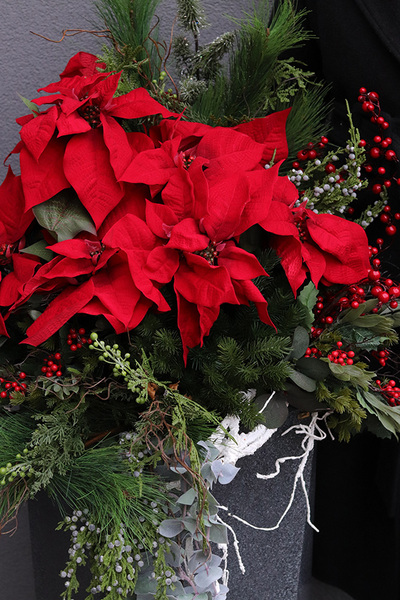 Gwiazda Betlejemska Nevis, wysokiej jakości sztuczna roślina XL