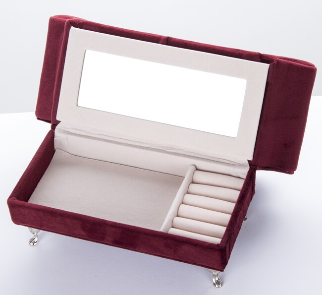 szkatułka / puzderko Florencja Serce Red, wym.15x25x10cm