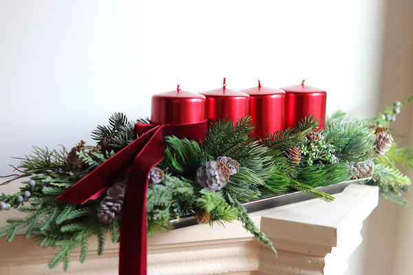 Carmen Christmas, adwentowy stroik na stół