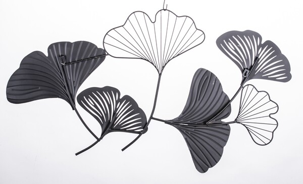 OD RĘKI Ginko Flora, decor ścienny z miłorzębem, wym.50x88x2cm