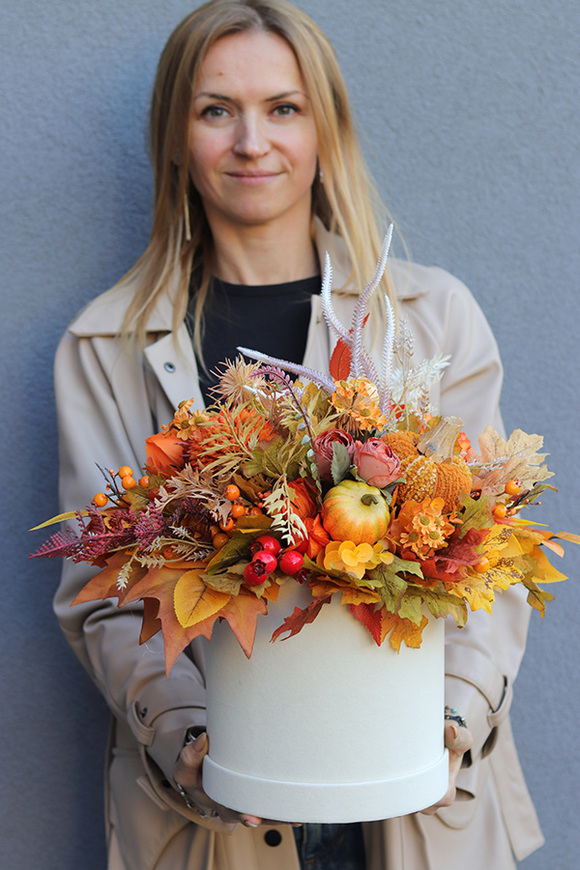 Moko Otonio, welurowy flowerbox jesienny