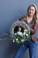 Ładne Kaczątko, wiosenny wianek na drzwi