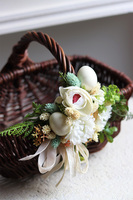 Brownie, dekorowany koszyczek wielkanocny