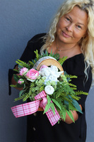 Nelida Angels, dekoracja nagrobna na plastrze drewna