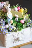 Rabbits in the Garden, dekoracja wielkanocna w szufladzie