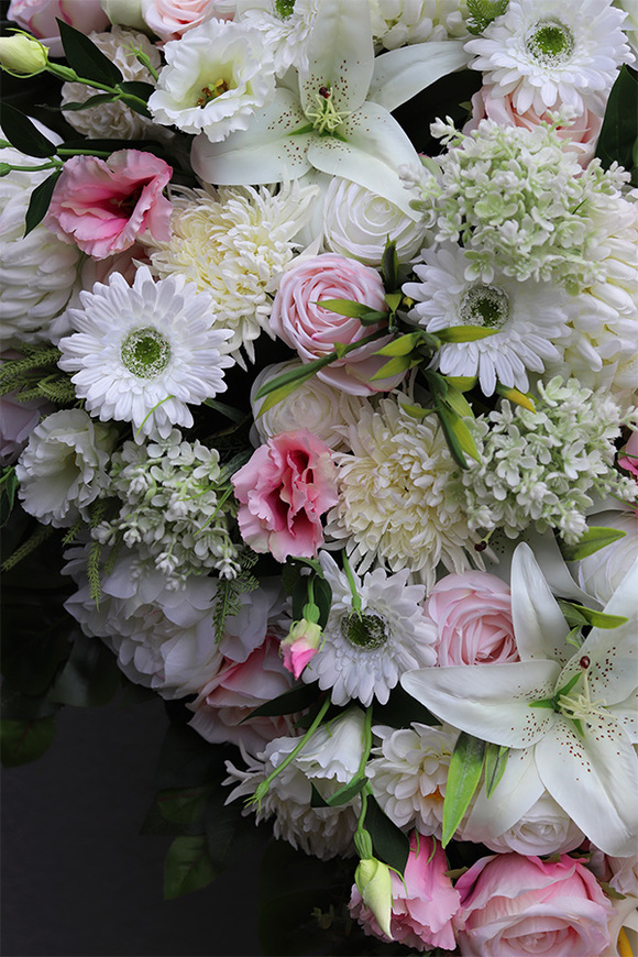 bardzo duża wiązanka nagrobna, Pink Resolia