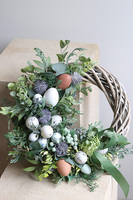 Zielono Nam, wielkanocny wianek na drzwi, śr.32cm