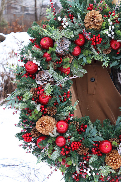 Merry Christmas XXL, gigantyczny wianek bożonarodzeniowy