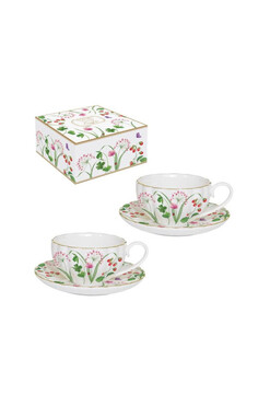 Dzień Babci i Dziadka, komplet 2 filiżanek do espresso, Polne Kwiaty, poj.100ml