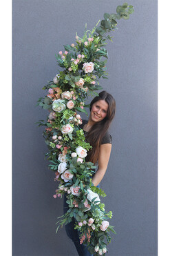 Eligia Hederra, girlanda kwiatowa, dł.210cm 