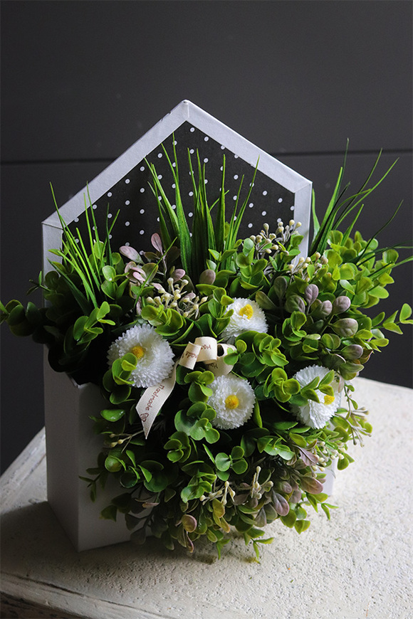 Koperto Spring, koperta kompozycja flowerbox
