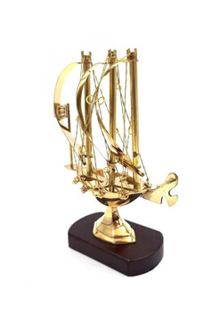 Brass Marine, mosiężny model okrętu C, wys.20cm