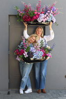 Bellrose Laos, kompozycja w ceramicznej łódce 