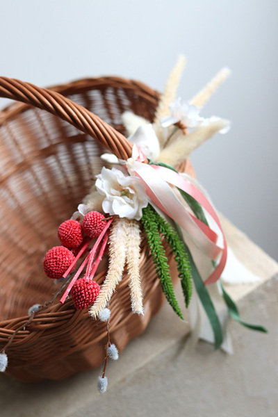 Leosia, dekorowany koszyczek wielkanocny