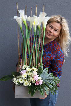 Kalle Design, komplet dekoracji nagrobnych, bukiet + kompozycja 