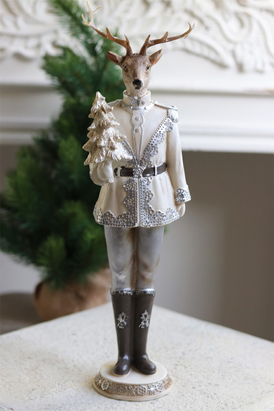 Reindeer Royalty, figurka świąteczna renifer	