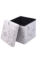 Retro, rozkładana pufa / siedzisko, wym.37x37x37cm