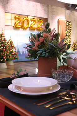 Bohemia Green, flowerbox z suszem, wys.42cm 