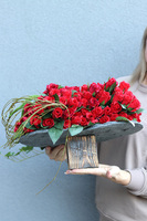 Czerwone Serce Volcan, dekoracja nagrobna serce