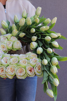 Lovely Tulips, komplet dekoracji nagrobnych