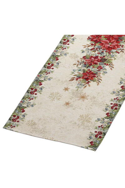 Gwiazda Betlejemska świąteczny bieżnik gobelinowy	