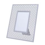 Maroko, metalowa ramka na zdjęcia, szara, wym.24.5x19.5cm